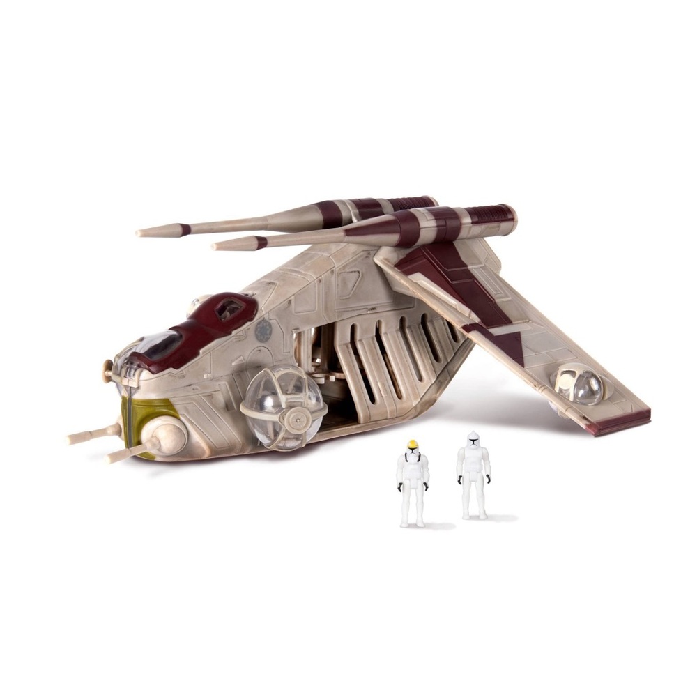Star Wars Micro Galaxy Squadron Republic LAAT Vehicle & Figures New